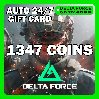 Купить АВТО КАРТА ПОПОЛНЕНИЯ 1347 DELTA COINS DELTA FORCE 24/7