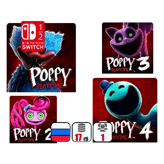 Купить Poppy Playtime 1,2,3,4 | Nintendo Switch 1/2