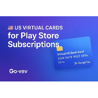 Купить 🇺🇸 Вирт. карты США 💳 для подписок Play Store 🎉