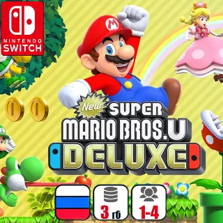 Купить New Super Mario Bros U Deluxe | Nintendo Switch 1/2