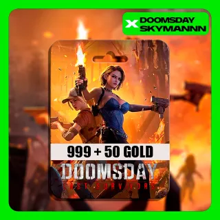 Купить 999+50 ЗОЛОТО DOOMSDAY: LAST SURVIVORS КАРТА ПОПОЛНЕНИЯ