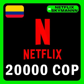 Купить АВТО Карта пополнения Netflix 20000 COP КОЛУМБИЯ 24/7