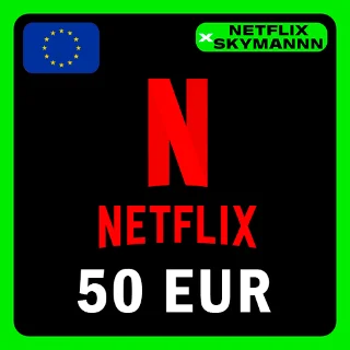 Купить АВТО Карта пополнения Netflix 50 EUR ЕВРОПА 24/7