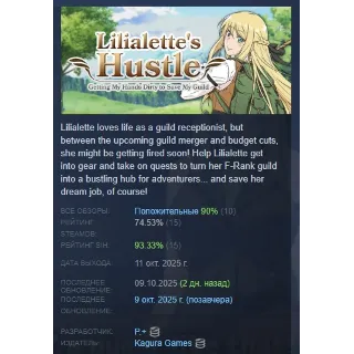 Купить Lilialette's Hustle Getting My Hands Dirty Save Guild