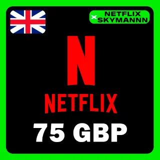 Купить АВТО Карта пополнения Netflix 75GBP ВЕЛИКОБРИТАНИЯ 24/7