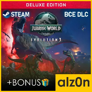 Купить 🟥 Jurassic World Evolution 3: Deluxe Edition・STEAM
