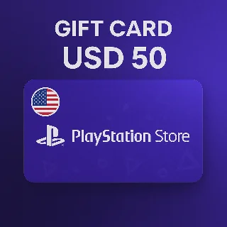 Купить Карта PlayStation (PSN) 50 USD (Долларов) США