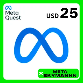 Купить META QUEST 25$ USD США КАРТА ПОПОЛНЕНИЯ АВТО 24/7