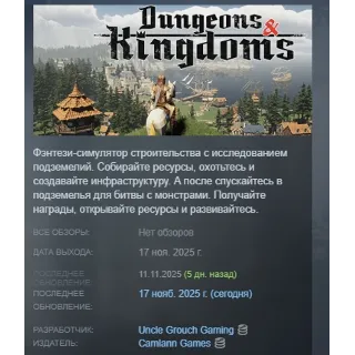 Купить Dungeons  Kingdoms АВТОДОСТАВКА STEAM РОССИЯ