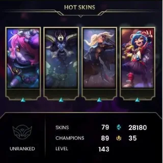 Купить LEAGUE OF LEGENDS 💎 143 лвл/79 скинов | Полный доступ 🎁