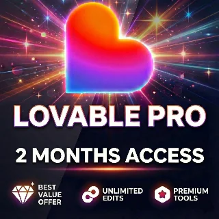 Купить Lovable Pro • 2 месяца • Личный аккаунт