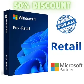 Купить Windows 11 Pro Retail, Online Activation | Warranty Microsoft Partner (50% Discount)
