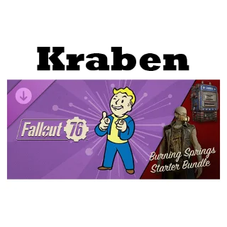 Купить Fallout 76: Burning Springs Starter Bundle steam dlc