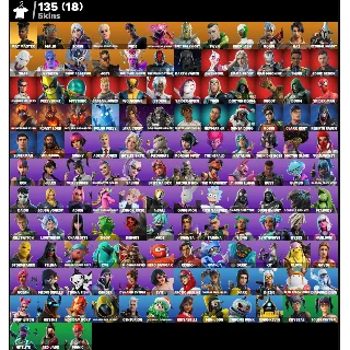 Купить FN (ВСЕ ПЛАТФОРМЫ) 💎 135 скинов (13 платных) | 600 VB 🎁