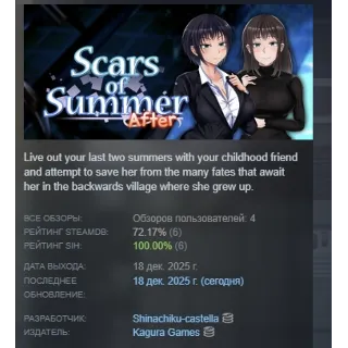 Купить Scars of Summer: After АВТОДОСТАВКА STEAM РОССИЯ
