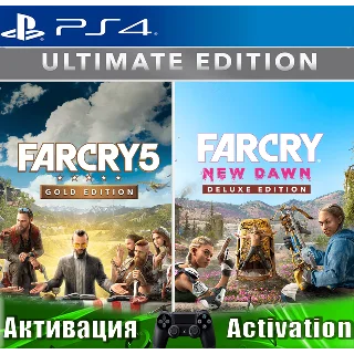 Купить 🎮 Far Cry 5 + New Dawn Ultimate (PS4/RU) Активация ✅
