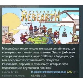 Купить Project Rebearth АВТОДОСТАВКА STEAM РОССИЯ
