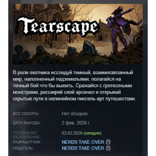 Купить Tearscape АВТОДОСТАВКА STEAM РОССИЯ