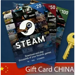 Купить Подарочные карты Steam из Китая | Подарочные коды Steam из Китая | Дешево и безопасно
