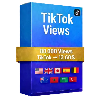Купить 80,000 просмотров видео TikTok + 10,000 БЕСПЛАТНЫХ просмотров Instagram – Качество