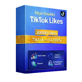 Купить 20,000 лайков TikTok + 10,000 БЕСПЛАТНЫХ просмотров TikTok – Высокого качества