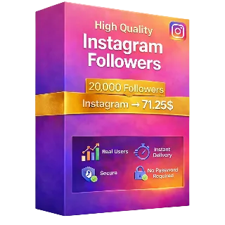 Купить 20,000 подписчиков Instagram + 10,000 БЕСПЛАТНЫХ просмотров – Быстро и стабильно