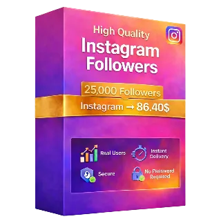 Купить 25,000 подписчиков Instagram + 10,000 БЕСПЛАТНЫХ просмотров – Быстро и стабильно