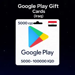 Купить Google Play Gift Cards (Ирак) 5000–100000 IQD | Коды пополнения