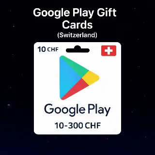 Купить Google Play Gift Cards (Швейцария) 10–300 CHF | Коды пополнения