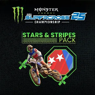 Купить Monster Energy Supercross 25 - Stars  Stripes Pack | XBOX | На любой аккаунт