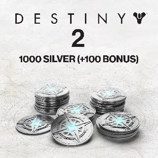 Купить 1000 (+100 Bonus) Destiny 2 Silver (PC) | PC | На любой аккаунт