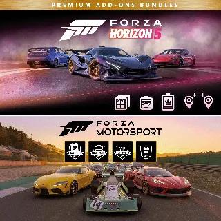 Купить Forza Motorsport and Forza Horizon 5 Premium Add-Ons Bundle | XBOX+PC | На любой акка