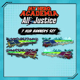 Купить MY HERO ACADEMIA: All’s Justice - 7 HUD Banners Set | XBOX | На любой аккаунт