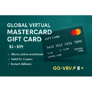 Купить 💳 Глобальная Виртуальная Платёжная Карта | $5–$99 Баланс | Онлайн Оплата