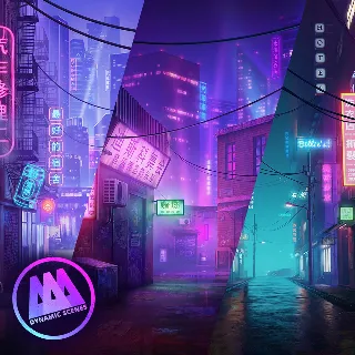 Купить AAA Dynamic Scenes - Neon of Cyber Alleys | XBOX | На любой аккаунт