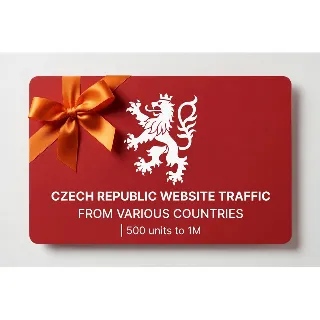 Купить Czech Republic Website Traffic from Various Countries | 500 units to 1M | Instant Del