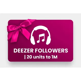 Купить Deezer Followers | 20 units to 1M | Instant Delivery *Read Description*