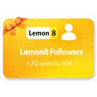 Купить Lemon8 Followers | 20 units to 10K | Instant Delivery *Read Description*