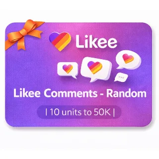 Купить Likee Comments - Random