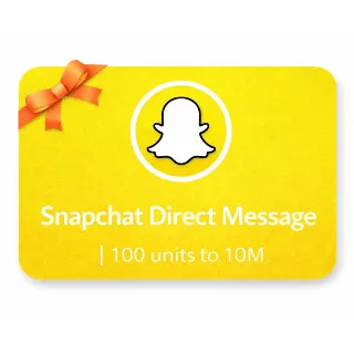 Купить Snapchat Direct Message | 100 units to 10M | Instant Delivery *Read Description*
