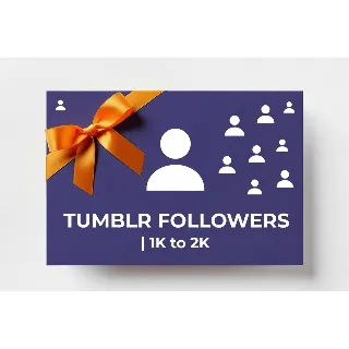 Купить Tumblr Followers | 1K to 2K | Instant Delivery *Read Description*