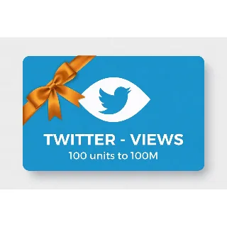 Купить Twitter - Views | 100 units to 100M | Instant Delivery *Read Description*