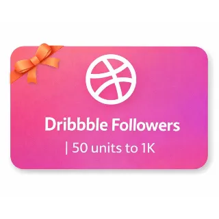 Купить Dribble Followers | 50 units to 1K | Instant Delivery *Read Description*