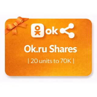 Купить Ok.ru Shares | 20 units to 70K | Instant Delivery *Read Description*