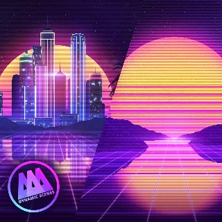 Купить AAA Dynamic Scenes - Retro Synthwave Nights | XBOX | На любой аккаунт