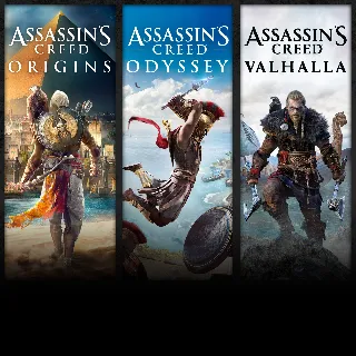 Купить Assassin's Creed® Bundle: Assassin's Creed® Valhalla, Assassin's Creed® Odyssey, and