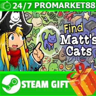 Купить ️ВСЕ СТРАНЫ+РОССИЯ Find Matt's Cats STEAM GIFT