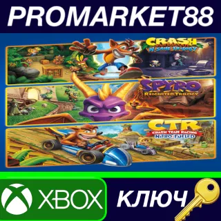 Купить Crash + Spyro Triple Play Bundle AR XBOX One / Xbox Series X|S КЛЮЧ