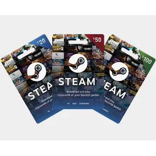 Купить Карты Steam 5-10-20-50-100$ Турция/Аргентина/США USD