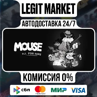 Купить MOUSE: P.I. For Hire / Steam АВТО / РУ + МИР